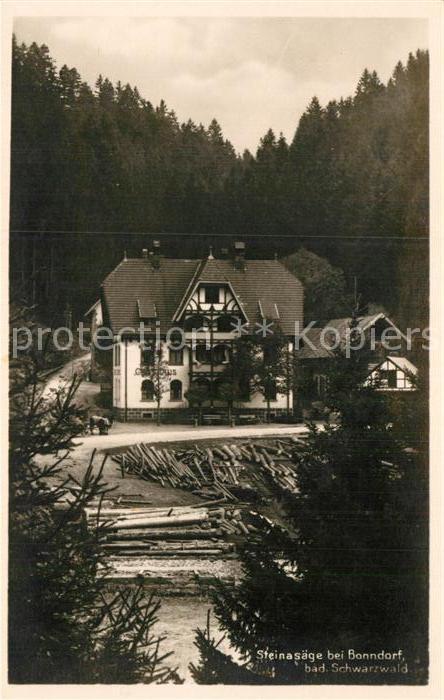 Bonndorf Schwarzwald Steinasaege Gasthaus Saegewerk