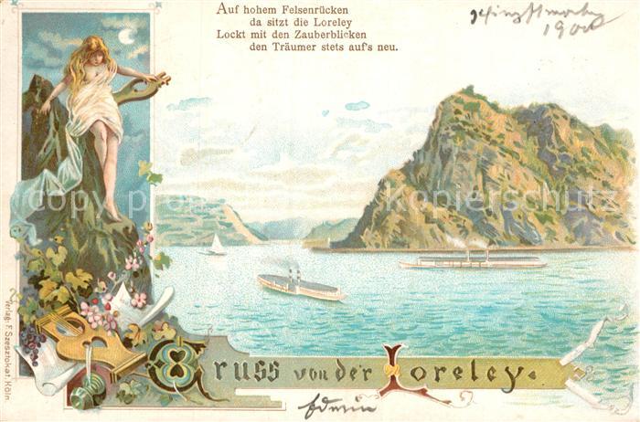 Loreley Lorelei Felsen Schiffe