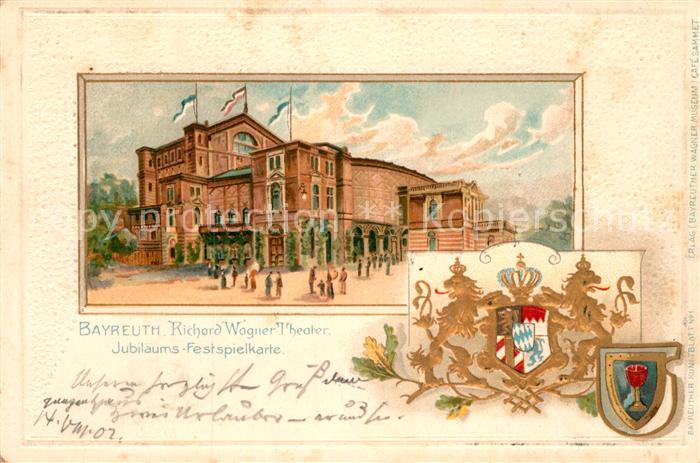 Bayreuth Richard Wagner Theater Jubilaeumsspielkarte
