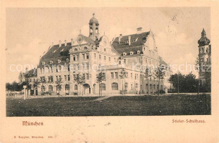 Muenchen Bayern Stieler-Schulhaus