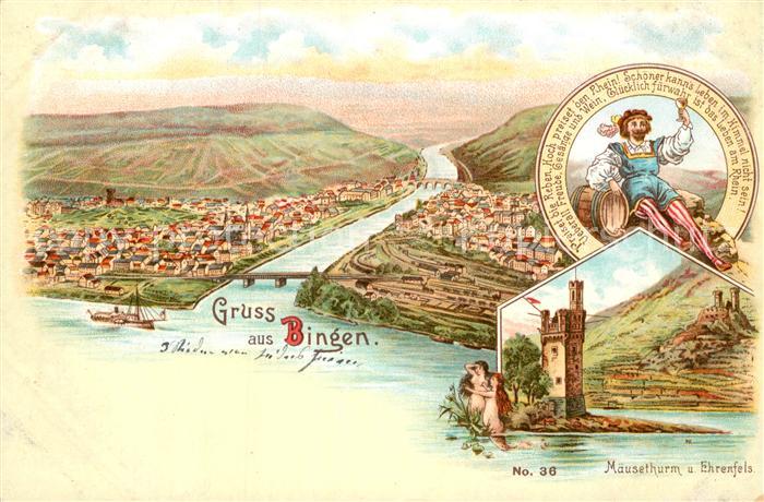 Bingen Rhein Maeuseturm Ehrenfels