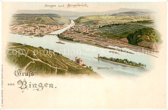 Bingen Rhein Maeuseturm Bingerbrueck