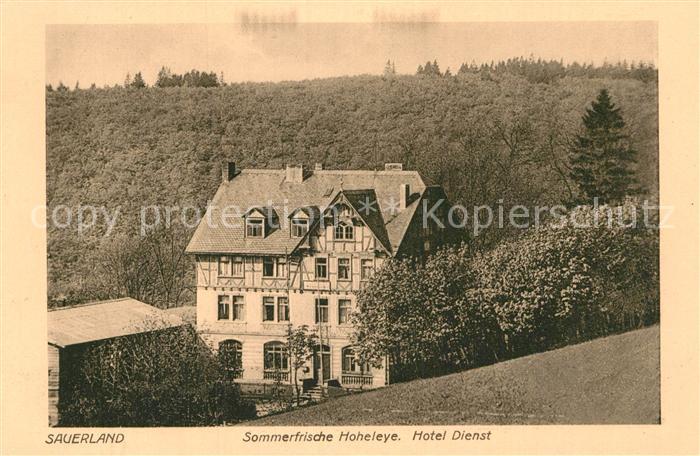Sauerland Hotel Dienst Hoheleye