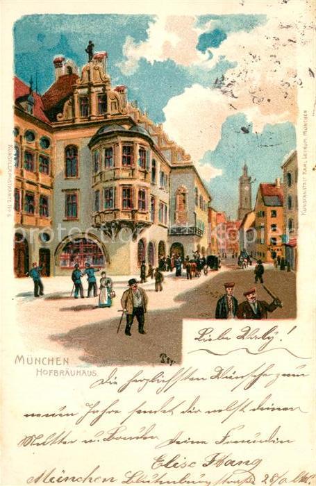 Muenchen Bayern Hofbraeuhaus