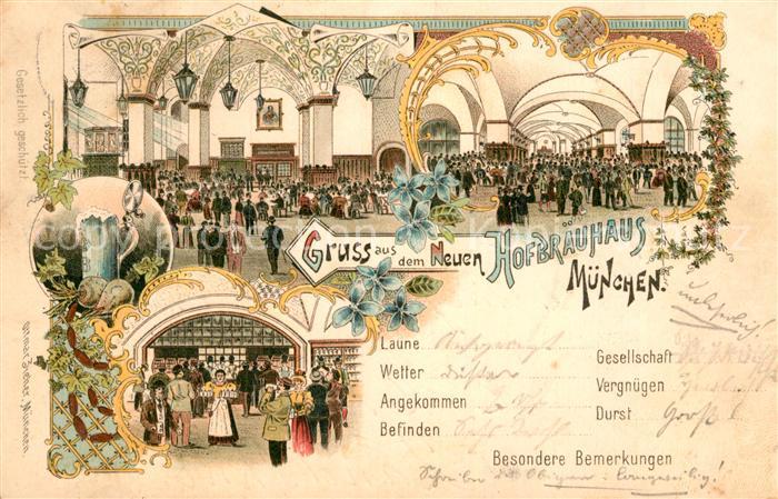 Muenchen Bayern Hofbraeuhaus