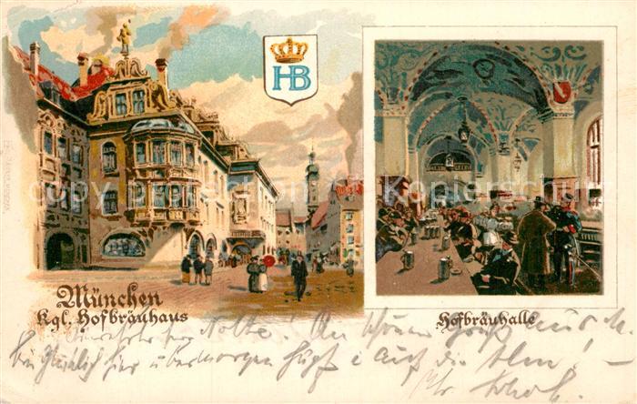 Muenchen Bayern Hofbraeuhaus Hofbraeuhalle
