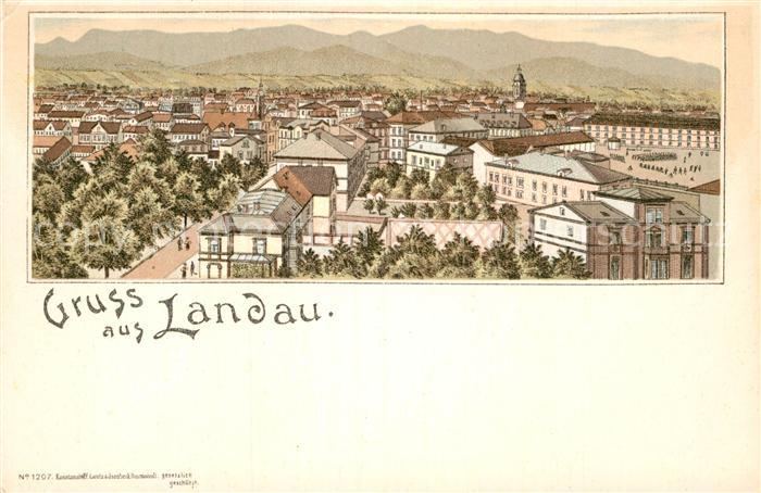 Landau Pfalz Panorama Koenigreich Bayern