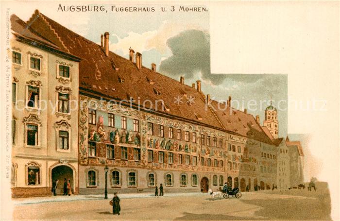 Augsburg Fuggerhaus drei Mohren