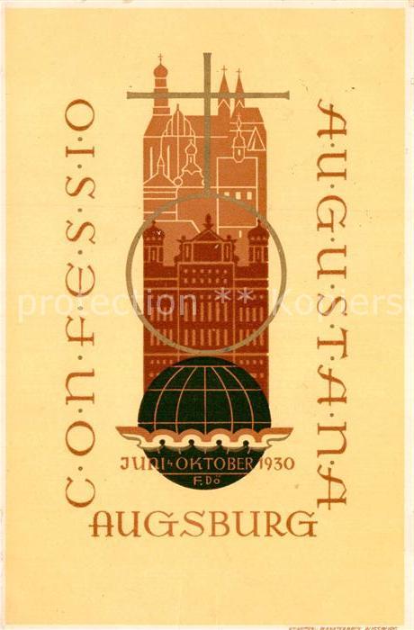 AUGSBURG CITY Confessio Augustana 400 Jahrfeier