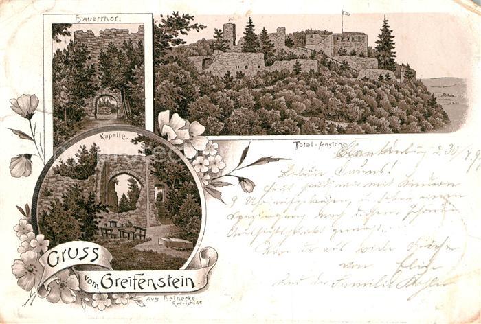 Blankenburg Bad Greifenstein Kapelle Burg Haupthof