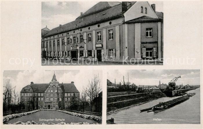 Groeba Riesa Gasthof Schlageter Schule Hafen