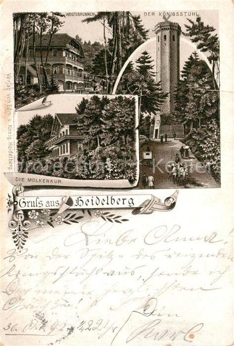 Heidelberg Neckar Koenigsstuhl Molkenkur