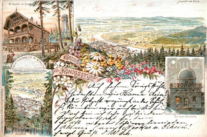 Heidelberg Neckar Koenigsstuhl Wirtschaft Sternwarte