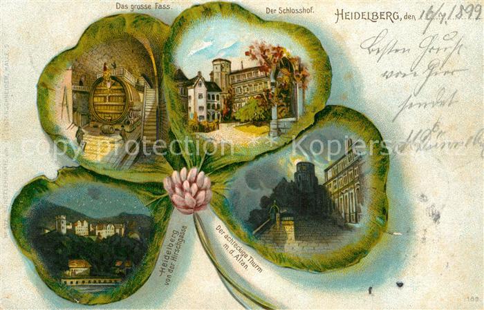 Heidelberg Neckar grosses Fass Schlosshof achteckiger Turm