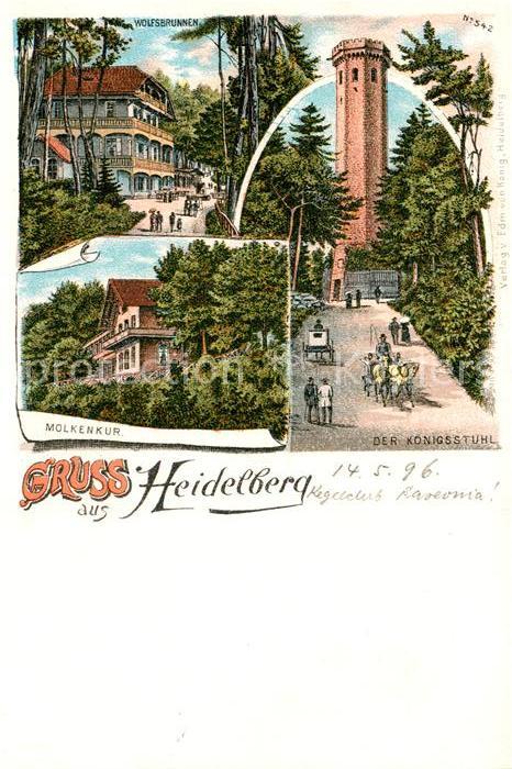 Heidelberg Neckar Koenigsstuhl Molkenkur Wolfsbrunnen