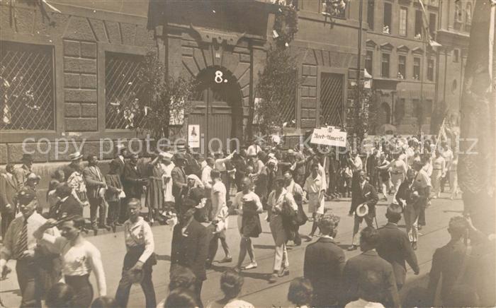 Muenchen Bayern Festzug Nord Amerika