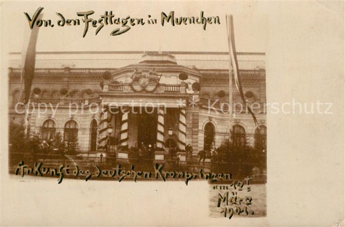 Muenchen Bayern Festtage Ankunft Deutscher Kronprinz