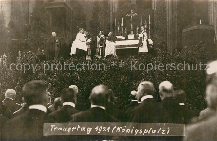Muenchen Bayern Trauertag Koenigsplatz