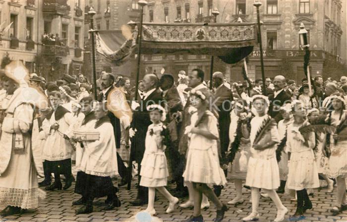 Muenchen Bayern Fronleichnamsprozession