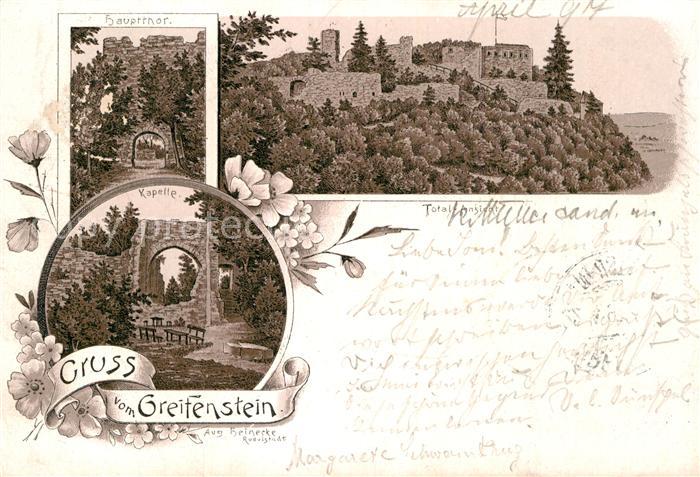 Blankenburg Bad Ruine Greifenstein Haupttor