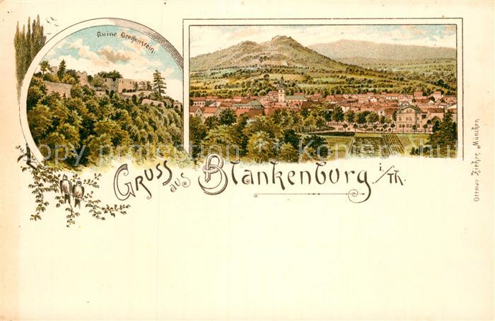 Blankenburg Bad Ruine Greifenstein Panorama