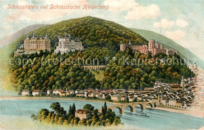Heidelberg Neckar Schlosshotel Schlossruine