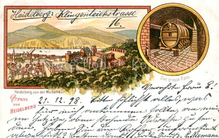 Heidelberg Neckar Molkenkur grosses Fass