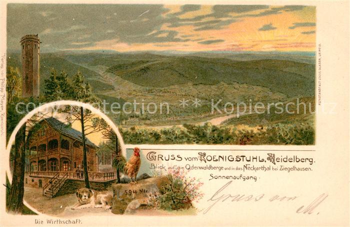 Heidelberg Neckar Koenigsstuhl Wrtschaft