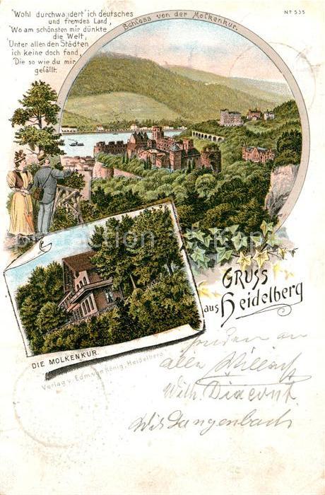 Heidelberg Neckar Schloss Molkenkur