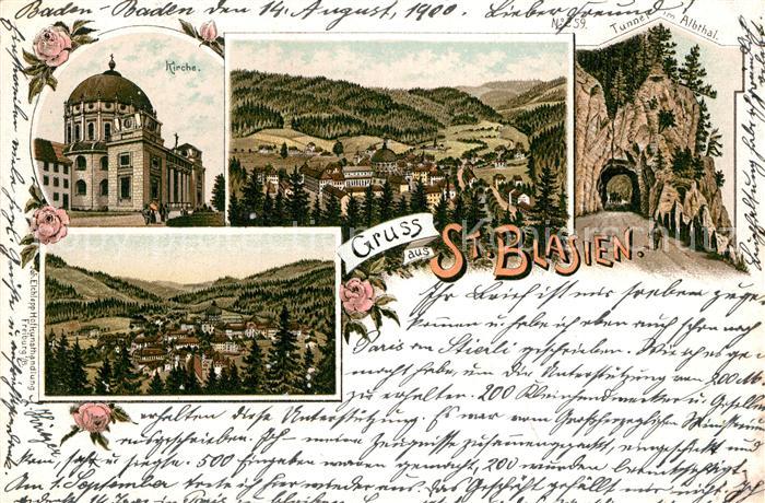 Blasien St Kirche Tunnel Albtal Panorama