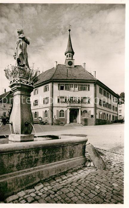 Bonndorf Schwarzwald Rathaus Brunnen