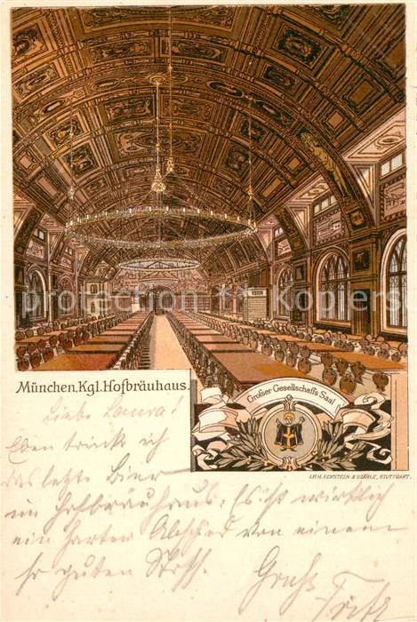 Muenchen Bayern Hofbraeuhaus