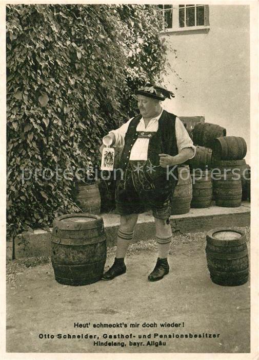 Hindelang Gasthof Pensionsbesitzer Otto Schneider