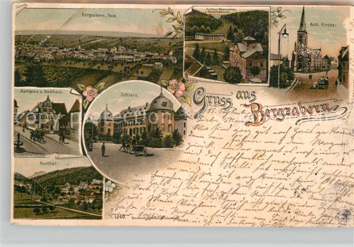 Bergzabern Bad Schloss Marktplatz Stadthas Kurtal