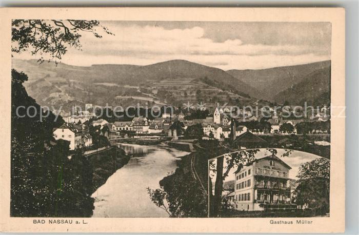 Nassau Bad Gasthaus Mueller Panorama