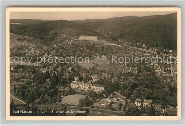 Nassau Bad Fliegeraufnahme Sanatorium