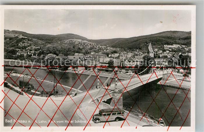 Nassau Bad Blick vom Hotel Schoene Aussicht