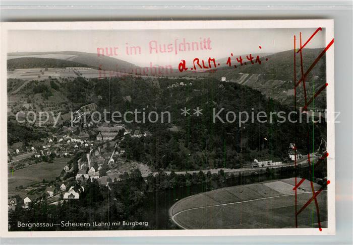 Bergnassau Scheuern Burgberg Fliegeraufnahme