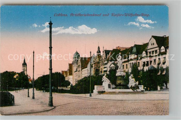 Koblenz Rhein Artilleriedenmal Kaiser Wilhelm Ring