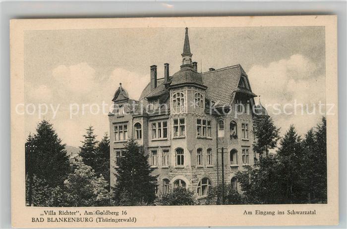 Blankenburg Bad Villa Richter Eingang Schwarzatal