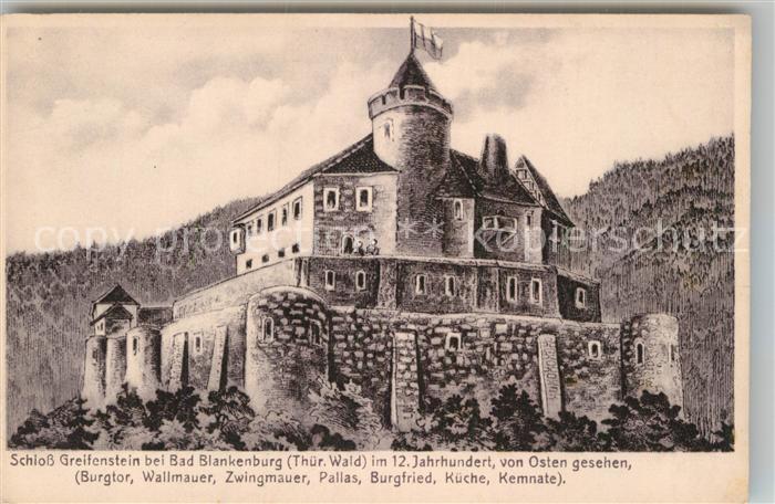 Blankenburg Bad Schloss Greifenstein 12. Jahrhundert