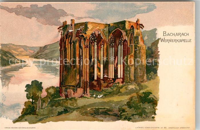 Bacharach Rhein Wernerkapelle Kuenstler Pfaff