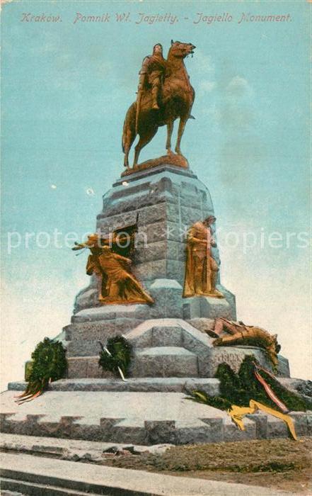 Krakau Krakow Jagiello Monument
