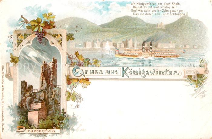 Koenigswinter Drachenfels Personendampfer