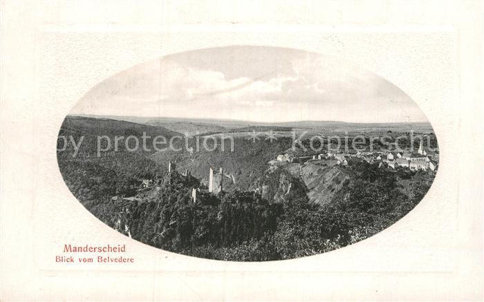 Manderscheid Eifel Blick vom Belvedere