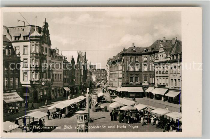 TRIER  CITY Hauptmarkt Simeonstrasse Porta Nigra