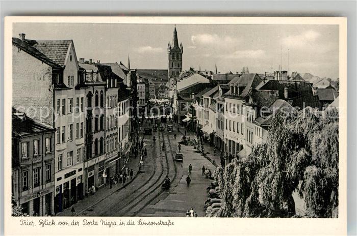 TRIER  CITY Blick von der Porta Nigra in die Simeonstrasse