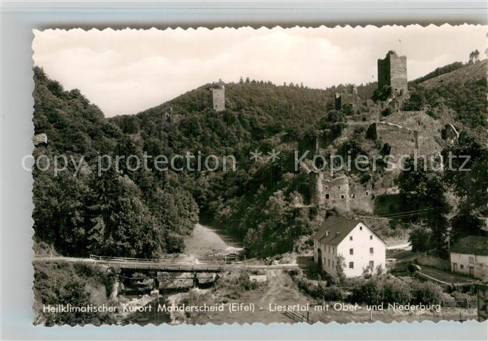 Manderscheid Eifel Liesertal Ober- und Niederburg