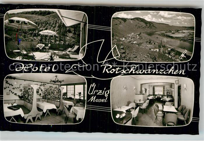 uerzig Hotel Rotschwaenzchen Terrasse Gaststube Teilansicht