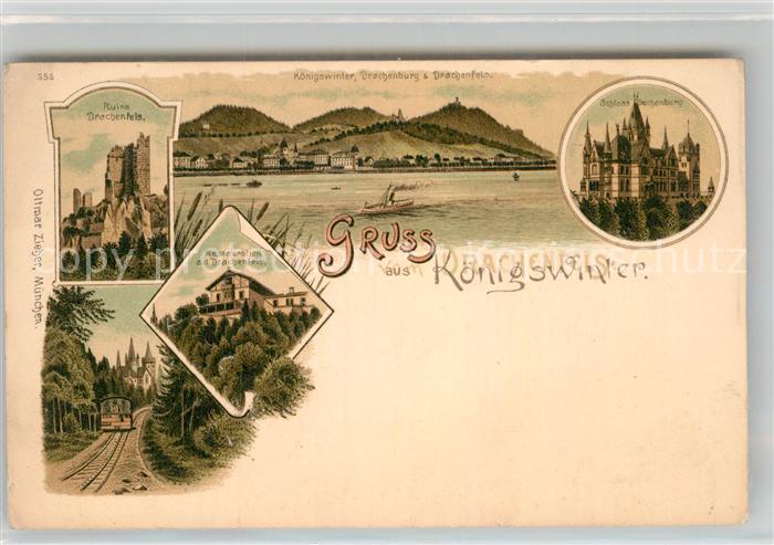 Koenigswinter Schloss Drachenburg Drachenfels Panorama